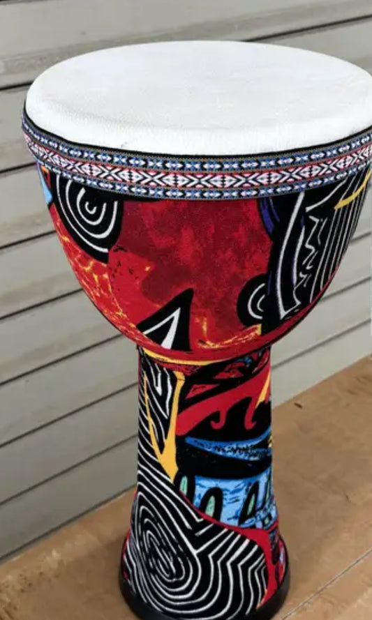 8 Inch Nubian Djembe Drum, African Sound Therapy